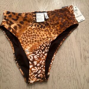 Animal Print Bar III Bikini Bottoms- Size small